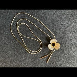 Gold Toned 36” Necklace with attached Pendant